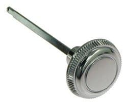 67-69 Chevy Headlight Switch Knob with Shaft - Silver Push Button Rotary Switch