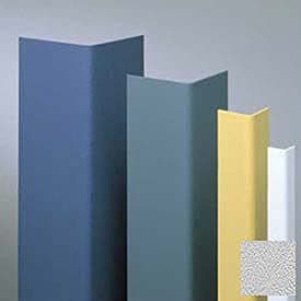 Surface Mounted Corner Guard, 90, 1-1/2" Wings, 8'H, Silver Gray, Undrilled Vinyl