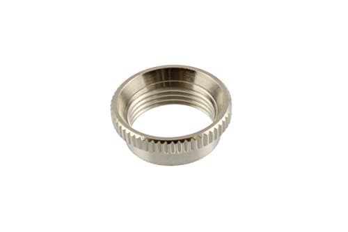 Deep Nut - Nickel - Fine Knurl - fits Toggle Switches