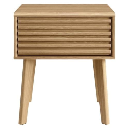 Modway Render Mid-Century Modern End Table or Nightstand in Oak, 15 x 19 x 21.5