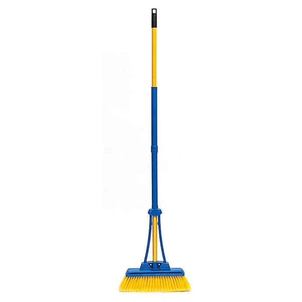 13.5-21" Expandable Broom, Yellow/Blue
