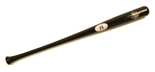 Mpowered Baseball Bamboo Baseball Bat, Black, 34-Inch