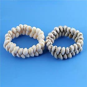 OgaVa Unisex Sea Snail Shell Pattern Flexible Bracelet 1pc