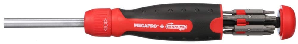 Multi-Bit Screwdriver, Ratcheting, 13-in-1