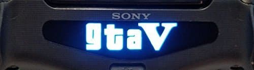 Coromax™ PS4 Game Dualshock Controller Vinyl Stickers LED Light Bar Skin Covers Decals Film for Sony Playstation 4 - GTA 5 Grand Theft Auto V Logo [1pc]