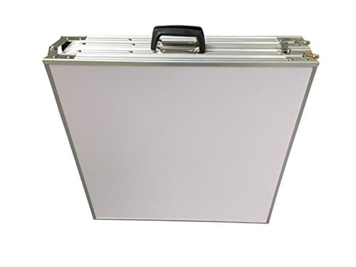 EazyGoods 8 Foot Folding 4 Section Table, MDF Top/Aluminium Frame, Multi-Colour, 240 x 60 x 70 cm