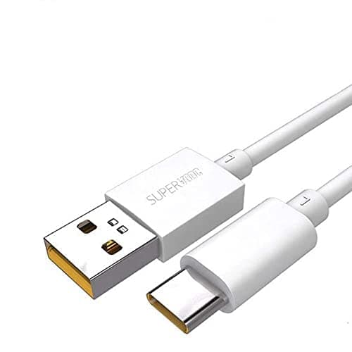 GO SHOPS Realme 65W Super Vooc Charge, Data Sync Fast Charging Type-C Cable Compatible for Realme XT, Realme XT 730G, Realme X2, Realme C12, Realme 6 Pro, Realme Narzo 20A, Realme 7, Realme 7 Pro