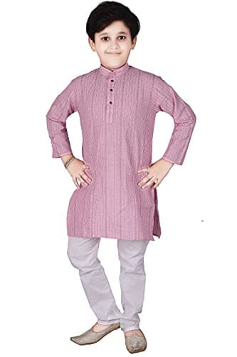 Pro-Ethic Style Developer Boy's Cotton Striped Kurta Pyjama For s | Kurta Paijama Set