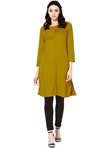 AROHAWomen's Crepe Regular Kurta