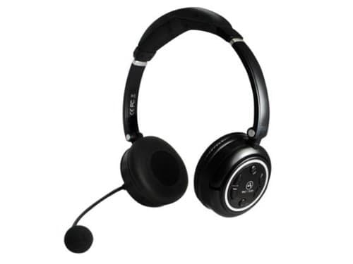 Andrea Communications WNC-1500 Stereo 2.4Ghz Wireless Computer Headset with Noise canceling Microphone, USB Charging Cable in Retail Packaging