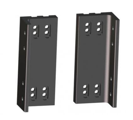 MtoS Dual Bracket 1'' Thick w/Slots Black