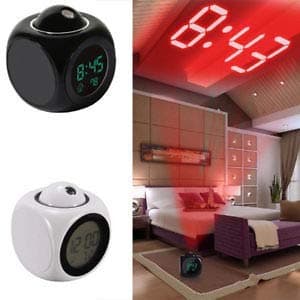 Abhsant Plastic Digital LCD Talking Alarm Clock (Multi_8 x 8 x 9.5 cm)