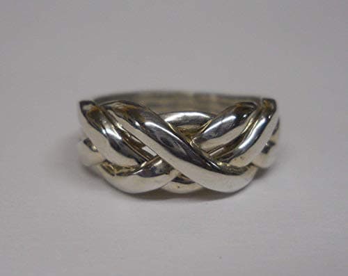 HandmadeLadies 4 Band Puzzle Ring Style 4C3