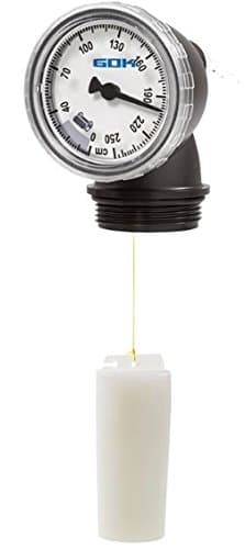 GOK Mechanical Float Operated String Gauge - FOR TANKS FROM 0-250 CM (~98") deep