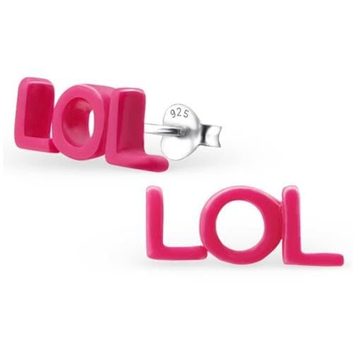 Laugh Out Loud Lol Stud Earrings
