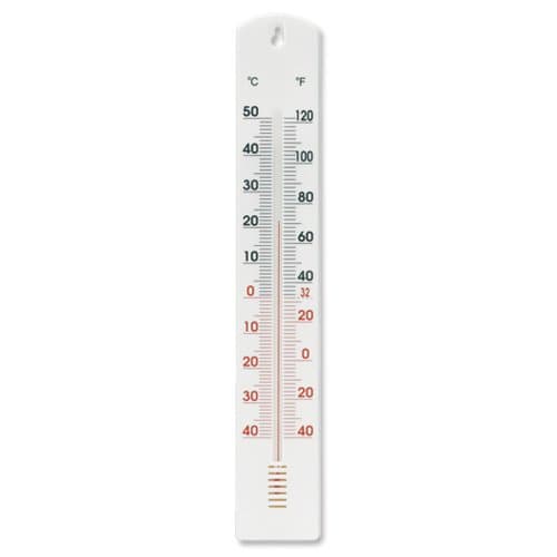 Vent Air Basic Thermometer for Home or Workplace Alcohol in Glass Tube W65xD10xH400mm Ref ZLS-129