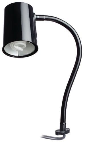 Moffatt 95006 Flexible Arm Task Lamp, Compact Fluorescent Lamp Type, Direct Mount Base Type, 18" Arm Length, 23 Watts, 1640 Raw Lumens