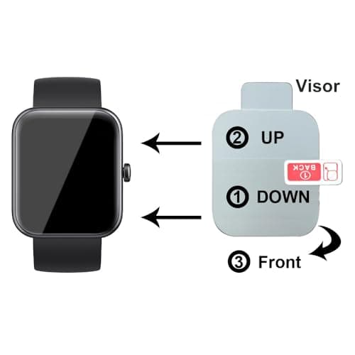 Soft Screen Protector Compatible with Butele H69 0.96 inches smart Watch for Kids, 6-pack, Full coverage, Bubble Self-healing