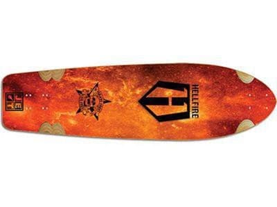 Hellfire by Jet Wrath Inferno Longboard Deck 9.85 x 37.5 inch Cruiser Deck Skateboard