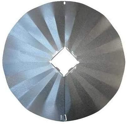 ErvaPost Mounted Squirrel Baffle, Galvanized, 23.25" Dia. - Made in The USA