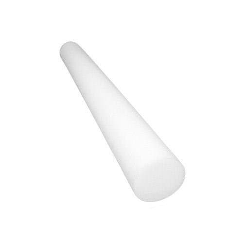 Exervo PE2 Foam Roller 36" x 4" Full Round - Back, Exercise, Therapy - White - Made in USA