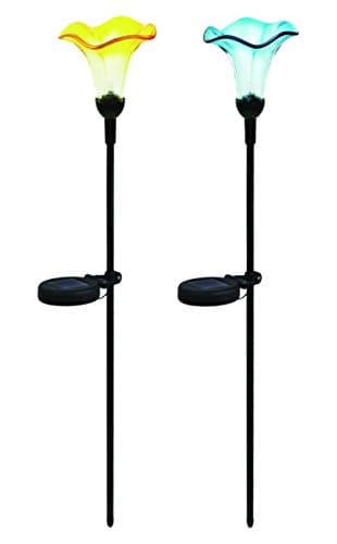 Creative Industries 49672.com Cala Lily Solar Stake Light-2Pk