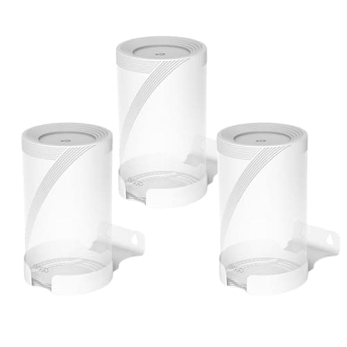 Wall Mount for TP-Link Deco BE75/BE85/BE95/BE17000/BE22000/BE33000 Whole Home Mesh WiFi 7, Upgrade Stable Saving Space Aluminum Alloy Wall Hanging Bracket Holder (3Pack,White)