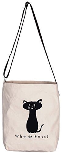 'PUCCI' Cat Canvas Adjustable Crossover Sling Bag designed by Thyli