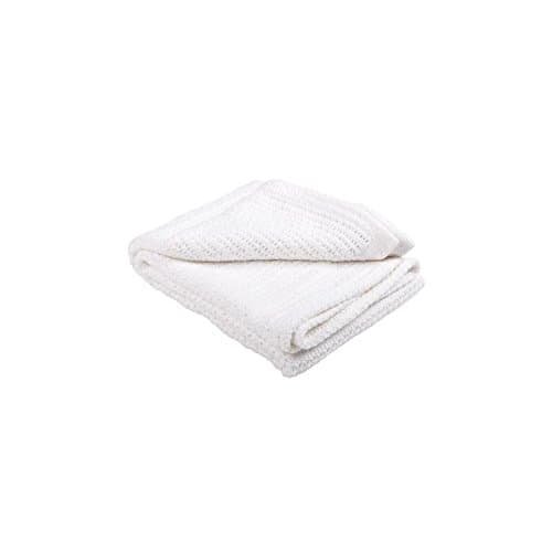Abeille 100% Cotton Cellular Blanket, White