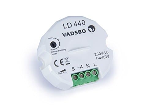 Vadsbo, Energy Saving, Trailing Edge Dimmer, Model LD440, max. Load 440W; Start at 1W!