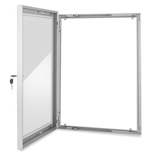 Techlifer A1 Poster Board Outdoor Lockable Display Case 35.8”x26” Box Poster Menu Holder External Lockable Notice Board (A1 Silver)