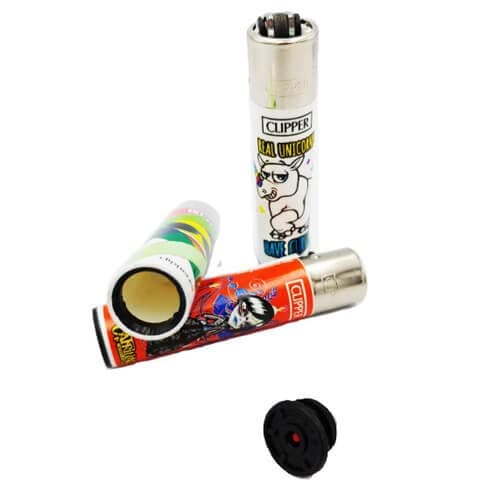 Original Clipper Lighter Stash + Sticker - Box Hidden Compartment Pill Box - Ligther Diversion Safe Storage Case Handling