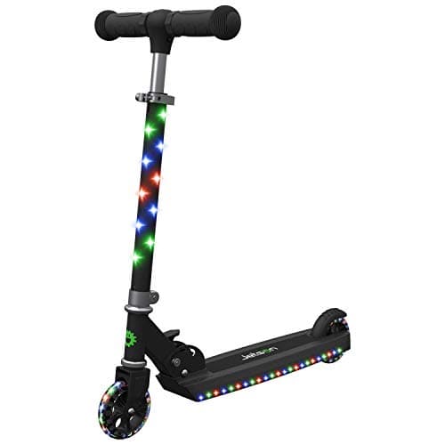 Jetson Jupiter Kick Scooter with LED Light-Up Deck, Stem, and Wheels, for Kids 5 and Up (Renewed)