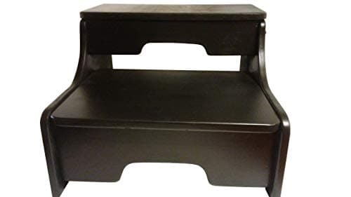 Black Cottage 2 Step Wood Step Stool