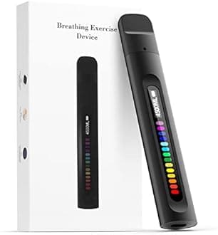 Breathing Training Device, Respiratory Muscle Training for Better Breathe, Guided Smart Breathing Exercise Assistant for Athletes and Sportspersons.