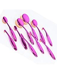 Oval Toothbrush Makeup Brush Set - 10 Piece