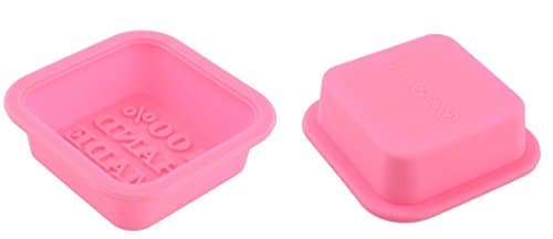 (2 Pack) Silicone Soap Molds 100% Handmade Square Silicon Mold Organic Soap Molds