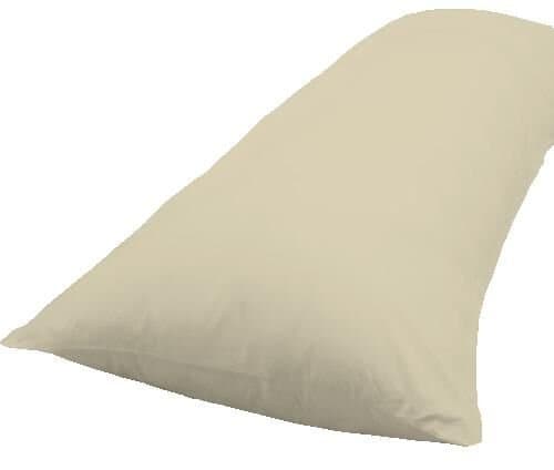 DESTINY CRESCENT BEDDING Multiple Colors – Zippered Body Pillowcase- 200 Thread Count 21"x 54" (Beige)