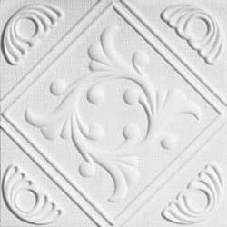 Antique Ceilings Polystyrene Foam Ceiling Foam Tile, White