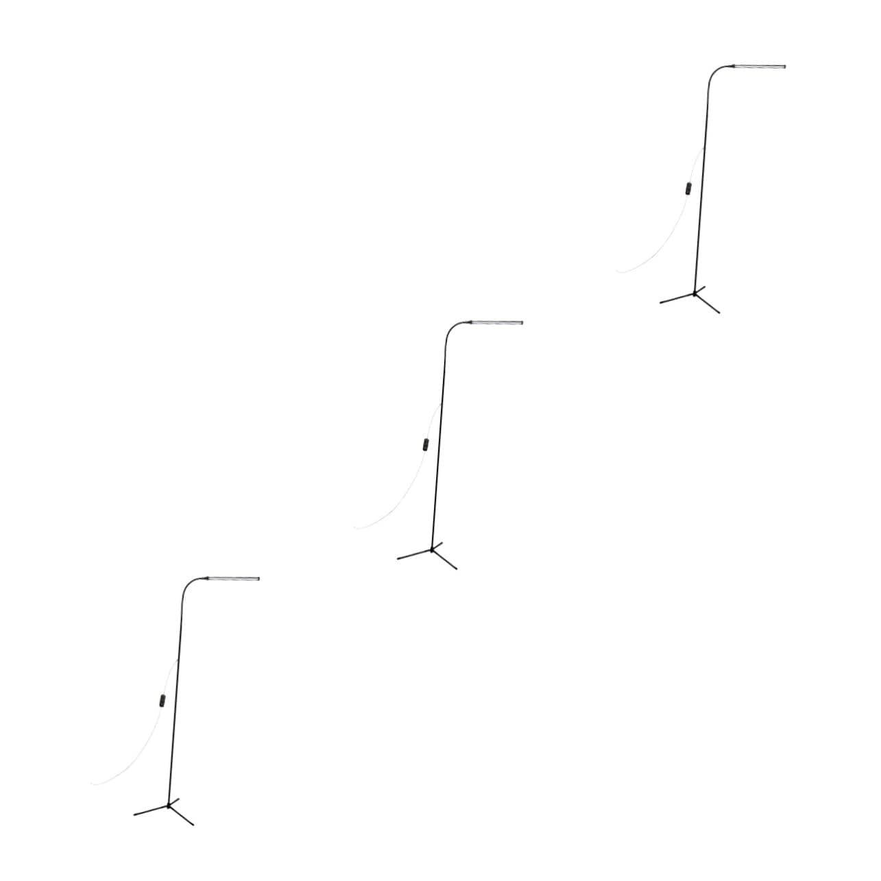 3 Sets Led Floor Lamp Stand Dimmable Reading Lamp Desktop Lamp Led Long Arm Lamp Gooseneck Floor Light Gooseneck Floor Lamp Dimmable Table Lamp Eye Light Dropshipping Base Iron