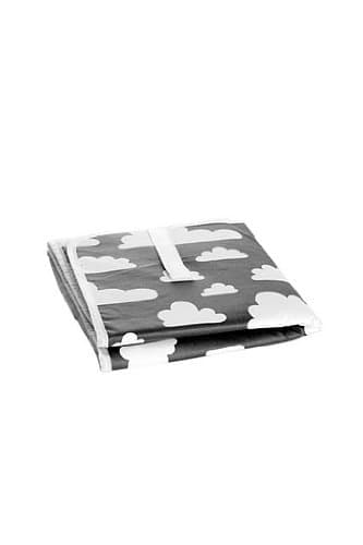Farg Form Foldable Nursing Changing Mat with Cloud Print (Black)