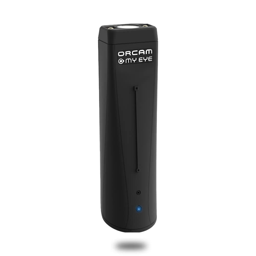 OrCam MyEye 2 - The most advanced wearable visual aid device for blind persons. Supports independent life with functions such as letter reading, face recognition, and product identification