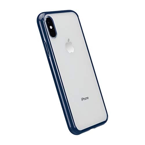 Amazon Basics iPhone Xs Crystal Mobile Phone Case (Protective & Anti Scratch) - Blue