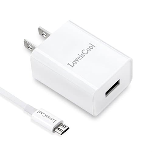 LoveisCool 18W Quick Charge 3.0 USB Wall Charger with Micro-USB Cable