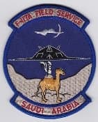 IRON ON EMBROIDERED PATCH "USAF Patch Fighter F 117 Field Service Saudi Arabia Desert Storm 100 x 82 mm,,