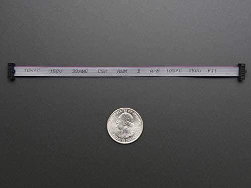 Adafruit 10-pin 2x5 Socket-Socket 1.27mm IDC (SWD) Cable - 150mm long [ADA1675]