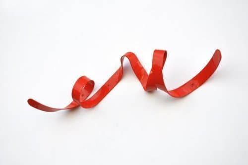 Baby Ribbon Coat Rack Red