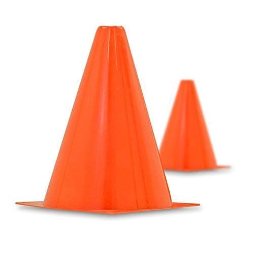Premium 7-Inch Plastic Traffic Cones (6-Pack) | Orange, Multipurpose Construction Theme Party Cones For Various Activities & Events| Perfect For Kid Parties, Indoor, Outdoor & Festive Events