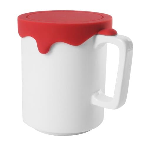 Gattola Tall Ceramic Paint Mug, Red