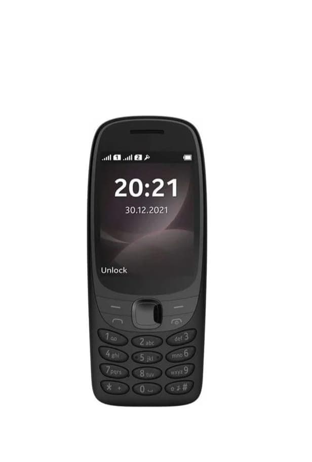 6310 Mobile Phone Compatible Dual Sim (Black)